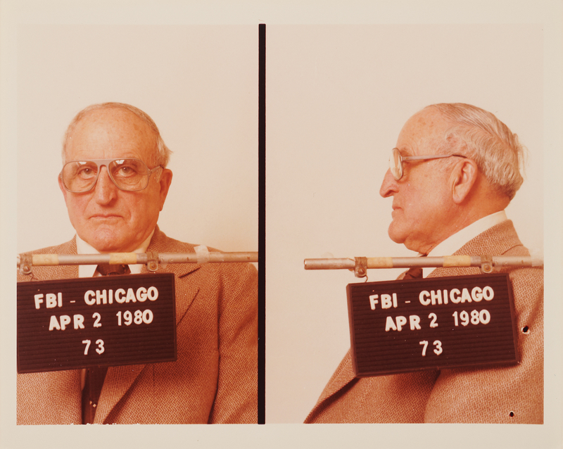 Lot 450 Joey Aiuppa Original FBI Mug Shot Photograph