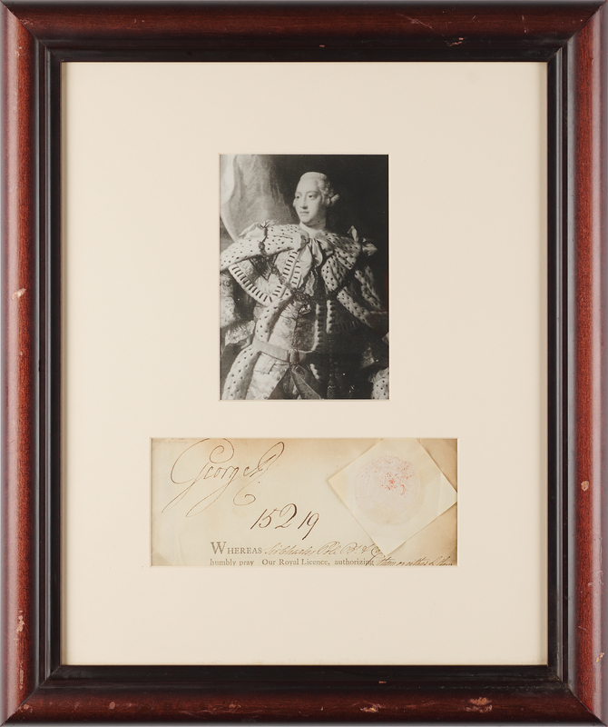 Lot 183 King George III Signature