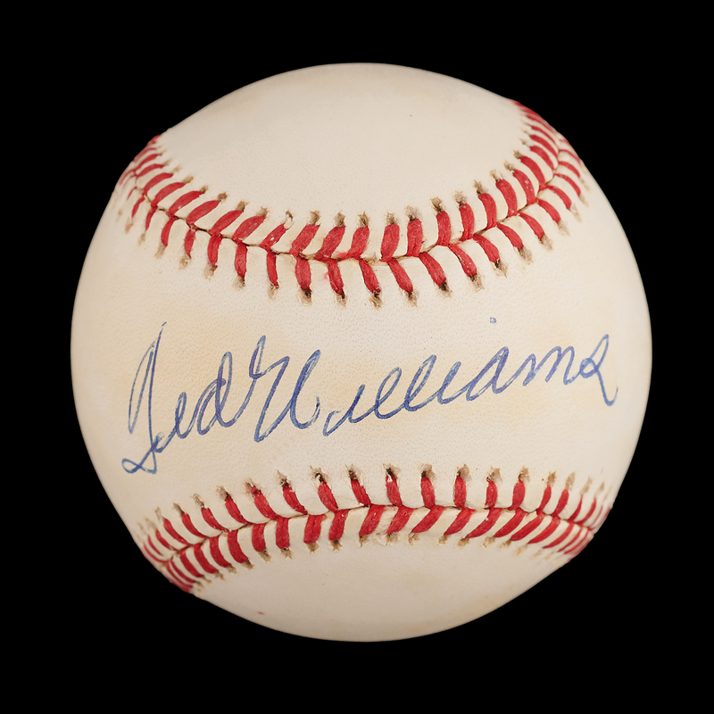 Lot 773 Ted Williams Signed Baseball