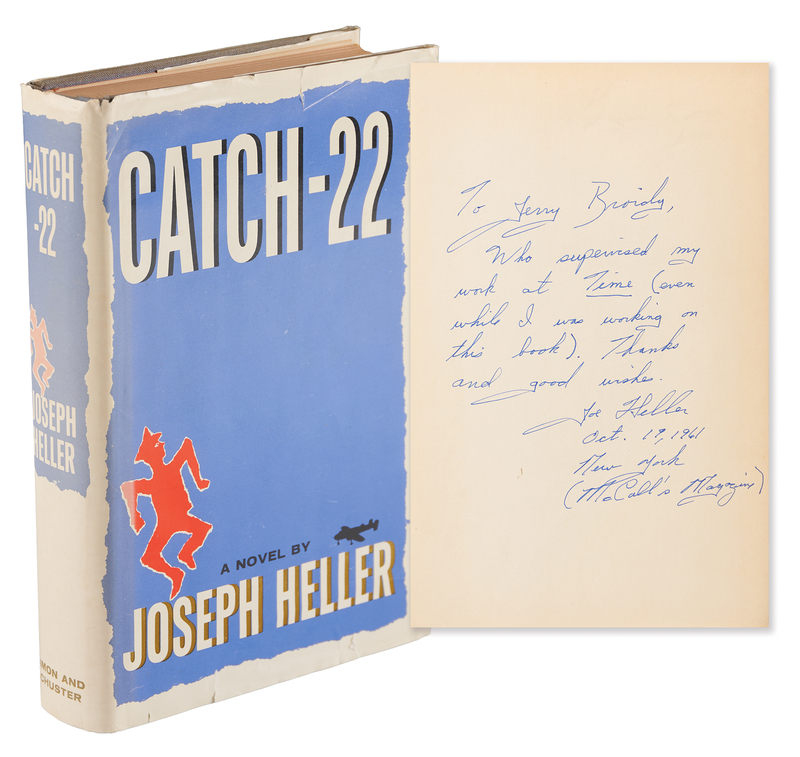 Lot 530 Joseph Heller Signed Book - Catch-22 (First Edition)