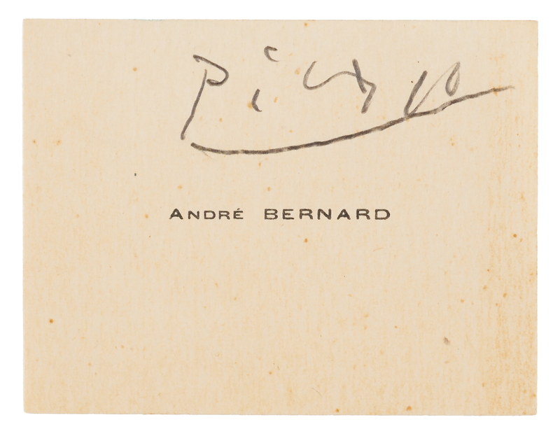 Lot 499 Pablo Picasso Signature