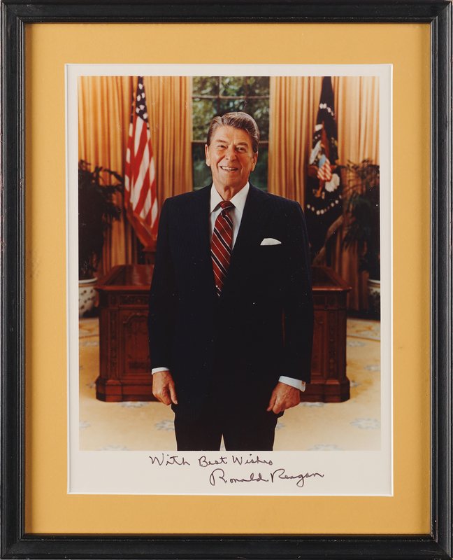Lot 90 Ronald Reagan Signed Photograph