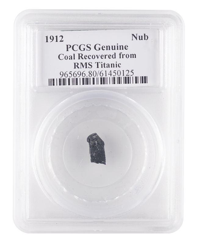 Lot 310 Titanic: Coal Piece Recovered from Wreck Site