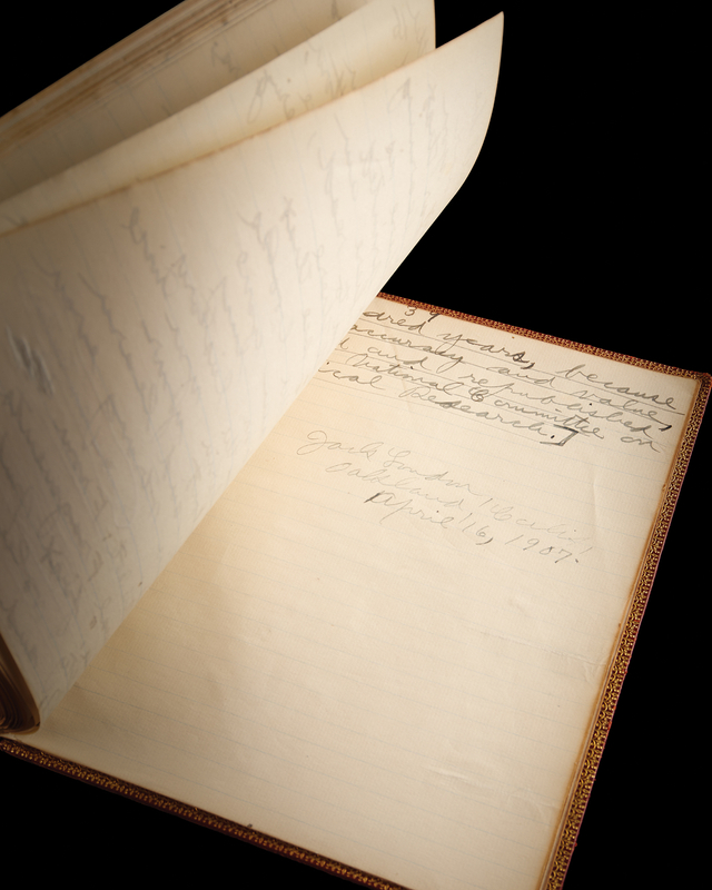 Lot 534 Jack London Autograph Draft Manuscript Signed for A Curious Fragment: 