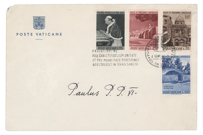 Lot 230 Pope Paul VI Signed Vatican Postal Cover