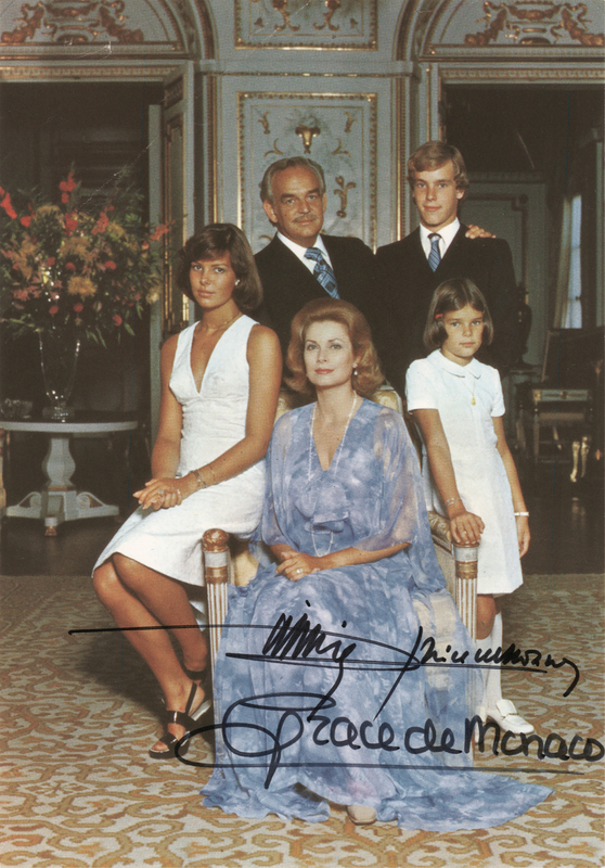 Lot 732 Princess Grace and Prince Rainier Signed Photograph