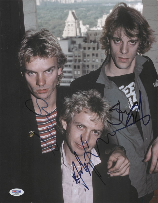 Lot 640 The Police Signed Oversized Photograph