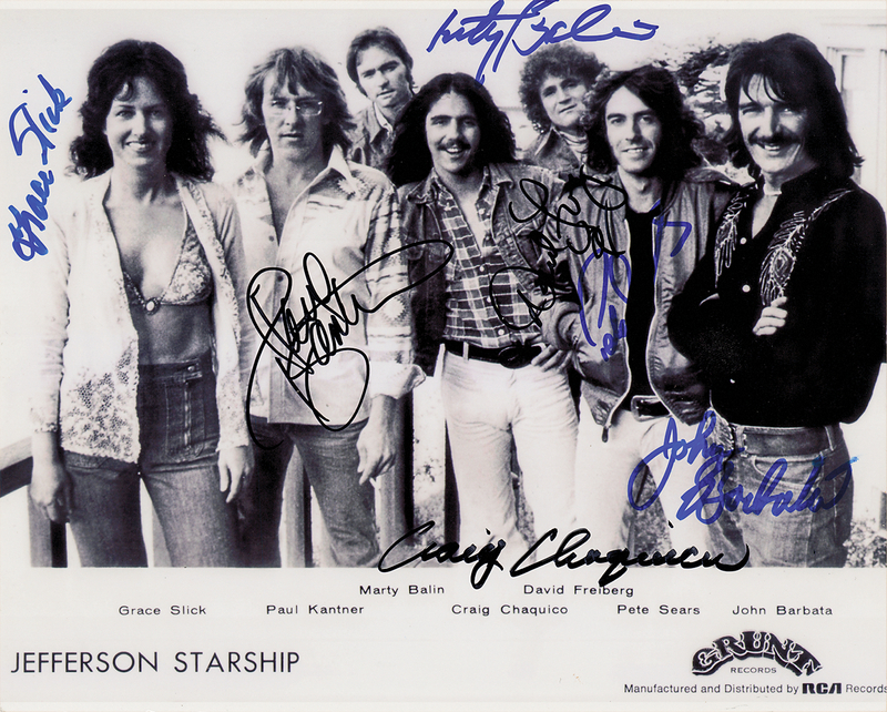 Lot 612 Jefferson Starship Signed Photograph