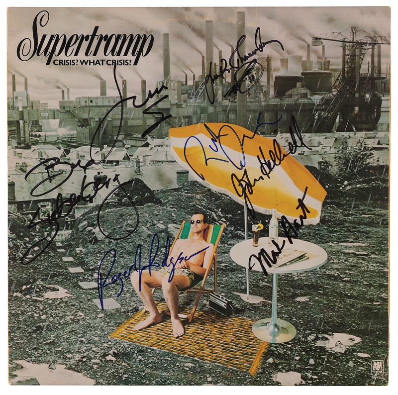 Lot 649 Supertramp Signed Album - Crisis? What Crisis?