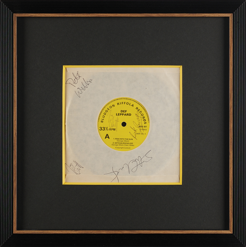 Lot 599 Def Leppard Signed 'The Def Leppard E.P.' - Yellow-Label Second Pressing (1979)