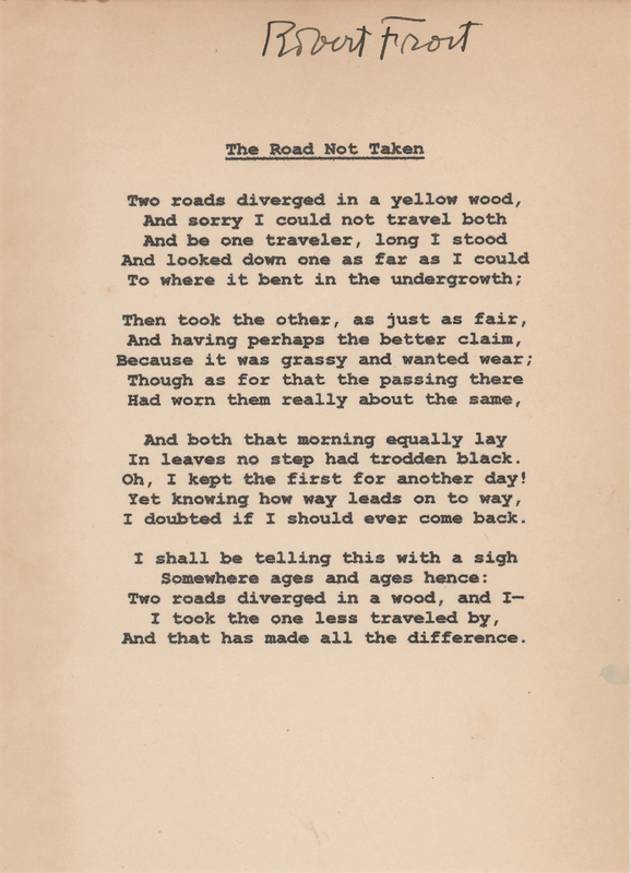 Lot 528 Robert Frost Signature