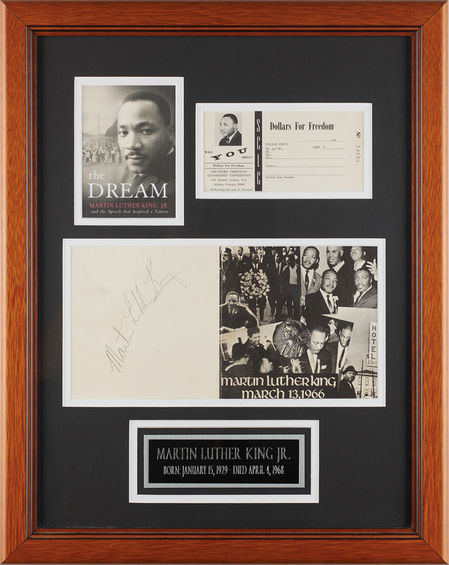 Lot 242 Martin Luther King, Jr. Signed Program for His 1966 Bridgeport Civil Rights Speech