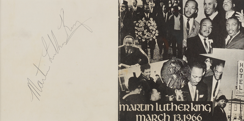 Lot 242 Martin Luther King, Jr. Signed Program for His 1966 Bridgeport Civil Rights Speech