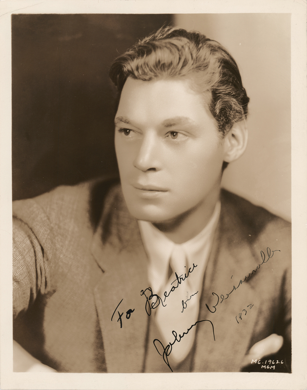 Lot 749 Johnny Weissmuller Signed Photograph from His Debut Year as Tarzan (1932)