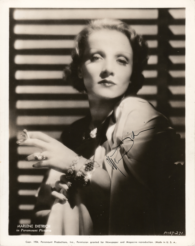 Lot 698 Marlene Dietrich Signed Photograph