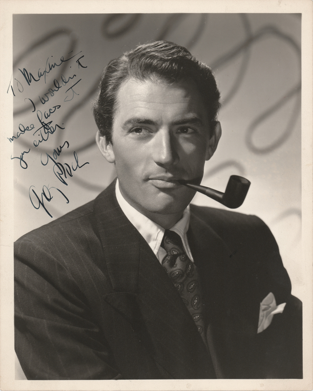 Lot 731 Gregory Peck Signed Photograph
