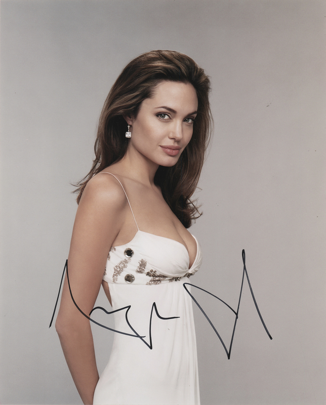 Lot 711 Angelina Jolie Signed Photograph