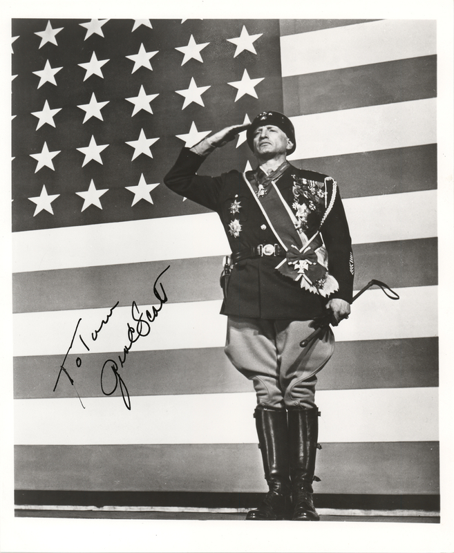 Lot 736 George C. Scott Signed Photograph