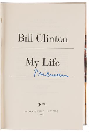 Lot #94 Bill and Hillary Clinton (2) Signed Books - My Life and Living History - Image 2