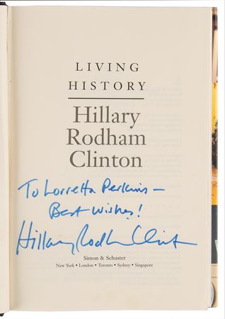 Lot #94 Bill and Hillary Clinton (2) Signed Books - My Life and Living History - Image 3