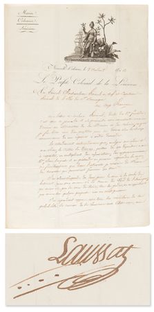 Lot #483 Napoleon: Pierre-Clément de Laussat
