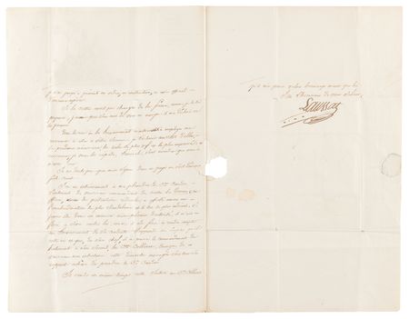 Lot #483 Napoleon: Pierre-Clément de Laussat Letter Signed on the Louisiana Purchase: 