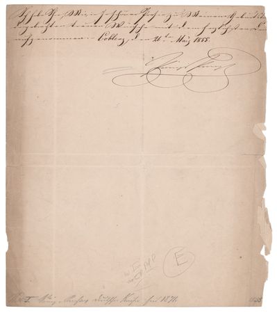 Lot #163 Kaiser Wilhelm I Document Signed