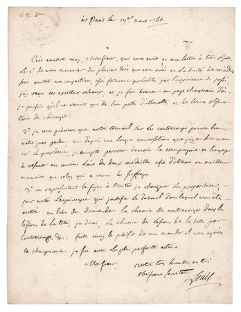 Lot #285 Antoine Louis Autograph Letter Signed on