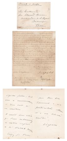 Lot #193 King Leopold II of Belgium Autograph Letter Signed and Document Signed - Image 1