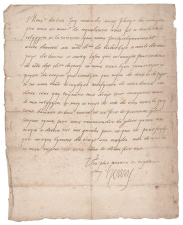 Lot #188 King Henry IV Letter Signed: 
