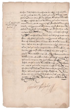 Lot #186 King Gustavus Adolphus of Sweden Document Signed - Image 1