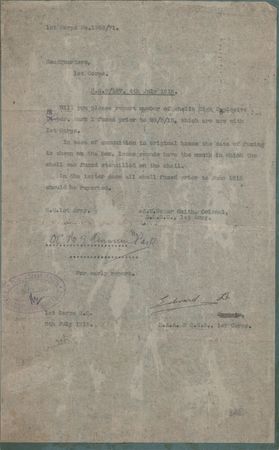 Lot #174 King Edward VIII World War I-Dated