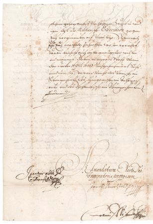 Lot #161 Ferdinand I, Holy Roman Emperor Letter Signed - Image 2