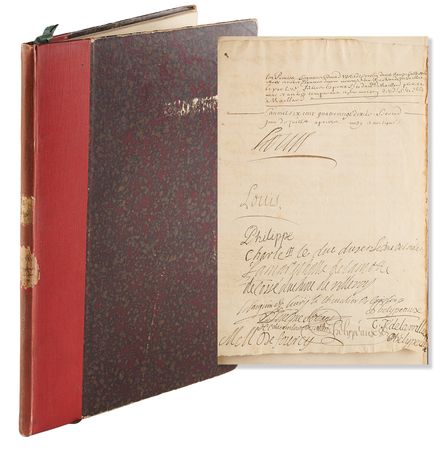 Lot #194 King Louis XIV Document Signed - Marriage Contract for His Assistant Apothecary - Image 1