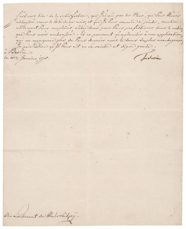 Lot #162 Frederick the Great Letter Signed