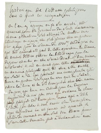 Lot #540 Marquis de Sade Autograph Letter Signed