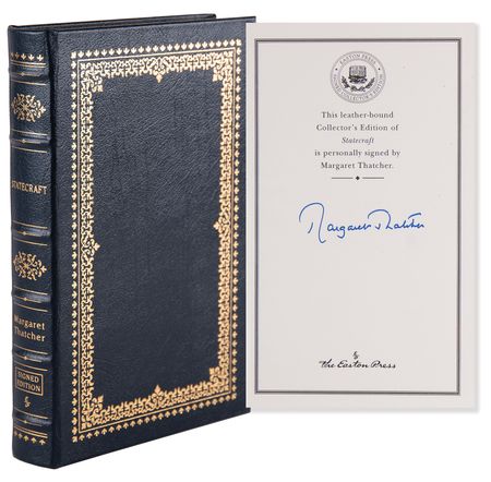 Lot #147 Margaret Thatcher Signed Book -