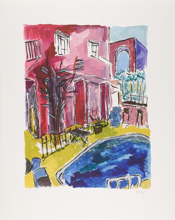 Lot #603 Bob Dylan Signed Oversized Giclee Print - 'Motel Pool' (Ltd. Ed. #295/295) - Image 1