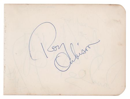 Lot #637 Roy Orbison Signature - Image 1