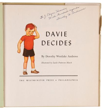 Lot #437 J. Edgar Hoover's (2) Children's Presentation Books from Dorothy Westlake Andrews - Image 3