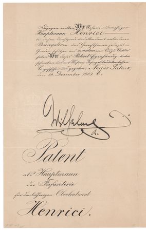 Lot #164 Kaiser Wilhelm II Document Signed - Image 2