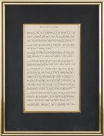 Lot #414 Depression-Era Police Bulletin Board with (10) Bureau of Investigation Wanted Circulars for John Dillinger, Clyde Barrow, Baby Face Nelson, and Other Public Enemies - Image 2