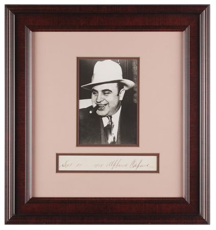 Lot #354 Al Capone Signature