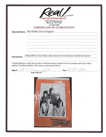Lot #610 The Hollies Signed Program - Image 2