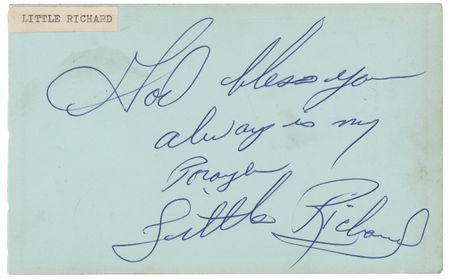 Lot #629 Little Richard Signature - Image 1