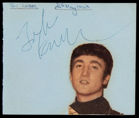 Lot #583 Beatles: John Lennon Signature