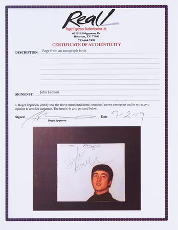 Lot #583 Beatles: John Lennon Signature - Image 2