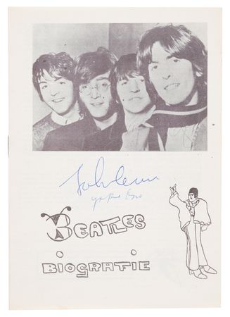 Lot #582 Beatles: John Lennon and Yoko Ono Signed