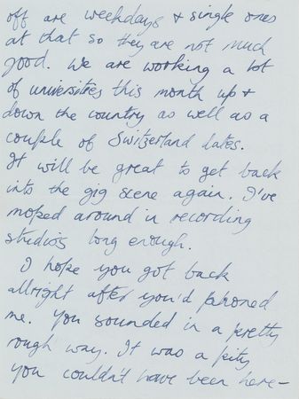 Lot #618 Simon Kirke Autograph Letter Signed - Image 2