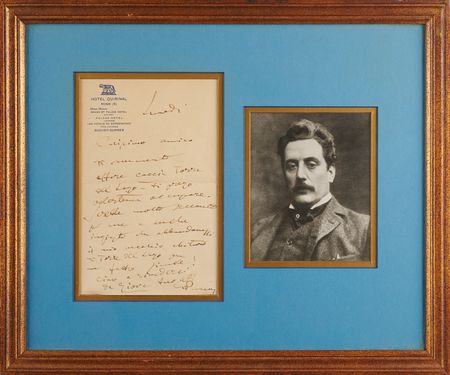 Lot #561 Giacomo Puccini Autograph Letter Signed: